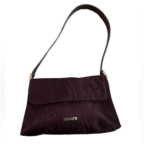 EUC Etro Shoulder Bag Paisley pattern fabric. - Picture 1 of 7